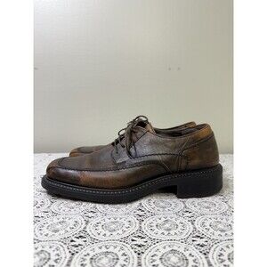 Vintage Bass Derby Round Toe Dress Shoes Mens 9 M Brown Leather Y2K